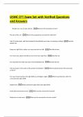USMC CFT Exam Set with Verified Questions and Answers