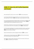 USMC CFT Exam Set with Verified Questions and Answers