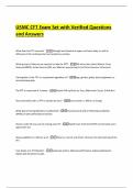 USMC CFT Exam Set with Verified Questions and Answers
