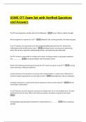 USMC CFT Exam Set with Verified Questions and Answers