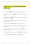 USMC CFT Exam Set with Verified Questions and Answers