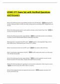 USMC CFT Exam Set with Verified Questions and Answers