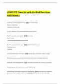 USMC CFT Exam Set with Verified Questions and Answers