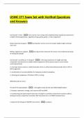 USMC CFT Exam Set with Verified Questions and Answers