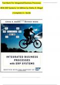 Test Bank For Integrated Business Processes With ERP Systems 1st Edition by Simha R&period; Magal &vert; Complete A&plus; Guide