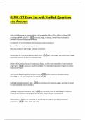 USMC CFT Exam Set with Verified Questions and Answers