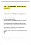 USMC CFT Exam Set with Verified Questions and Answers