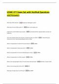 USMC CFT Exam Set with Verified Questions and Answers