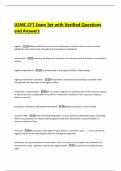 USMC CFT Exam Set with Verified Questions and Answers
