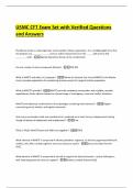 USMC CFT Exam Set with Verified Questions and Answers