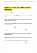 USMC CFT Exam Set with Verified Questions and Answers