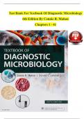  Textbook of Diagnostic Microbiology&comma; 6th Edition &ndash; Connie R&period; Mahon &ndash; Complete Test Bank with Verified Answers