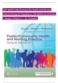  Public and Community Health Nursing Practice &ndash; Complete Test Bank with Verified Answers