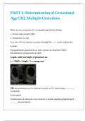 PART 4 Determination of Gestational Age CRL Multiple Gestations 