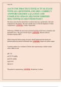 AACN CMC PRACTICE TEST&vert;&vert; ACTUAL EXAM WITH ALL QUESTIONS AND 100&percnt; CORRECT ANSWERS GRADED A&plus;&vert;&vert; LATEST AND COMPLETE UPDATE 2025 WITH VERIFIED SOLUTIONS&vert;&vert; GUARANTEED PASS&excl;&excl;&excl;