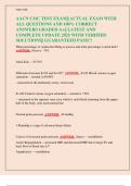 STUDY BUNDLE&vert;&vert;AACN CMC TEST EXAM&vert;&vert;AACN CMC PRACTICE TEST ACTUAL EXAM WITH ALL QUESTIONS AND 100&percnt; CORRECT ANSWERS GRADED A&plus;&vert;&vert; LATEST AND COMPLETE UPDATE 2025 WITH VERIFIED SOLUTIONS&vert;&vert; GUARANTEED PASS&excl;&excl;&excl;