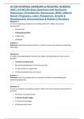 ATI RN MATERNAL NEWBORN & PEDIATRIC NURSING 2025 &vert; 210 NCLEX-Style Questions with Verified A&plus; Rationales &vert; Chamberlain&comma; Rasmussen&comma; WGU&comma; UWorld- Based &vert; Pregnancy&comma; Labor&comma; Postpartum&comma; Growth & Development&comma; Immunizations & Pediatric Disorders