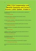 WGU C236 Compensation and Benefits Exam Questions and Correct Answers Latest Update&comma; Graded A&plus;