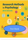 Test Bank for Research Methods in Psychology&colon; Evaluating a World of Information&comma; 5th Edition by Beth Morling &ndash; Complete Q&A