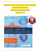 TEST BANK For Tietz Fundamentals of Clinical Chemistry and Molecular Diagnostics&comma; 8th Edition by Nader Rifai&comma; Verified Chapters 1 - 49&comma; Complete Newest Version