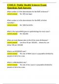 USMLE Public Health Sciences Exam Questions And Answers&period;docx