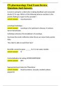PN pharmacology Final Exam Review Questions And Answers&period;docx