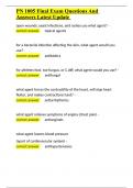 PN 1005 Final Exam Questions And Answers Latest Update&period;docx