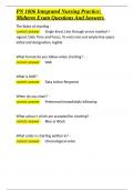 PN 1006 Integrated Nursing Practice Midterm Exam Questions And Answers&period;docx