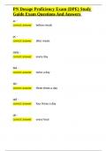 PN Dosage Proficiency Exam &lpar;DPE&rpar; Study Guide Exam Questions And Answers&period;docx