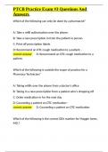 PTCB Practice Exam -3 Questions And Answers&period;docx