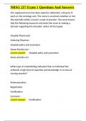NRSG 257 Exam 1 Questions And Answers&period;docx