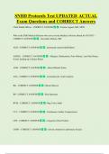 SNHD Protocols Test UPDATED  ACTUAL   Exam Questions and CORRECT Answers 