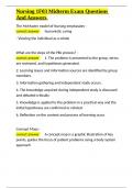 Nursing 1F03 Midterm Exam Questions And Answers&period;docx
