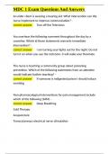 MDC 1 Exam Questions And Answers&period;docx