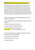 BNMN501 Exam Questions And Answers&period;docx