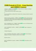 SNHD Protocols ACTUAL    Exam Questions  and CORRECT Answers 