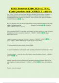 SNHD Protocols UPDATED ACTUAL   Exam Questions and CORRECT Answers
