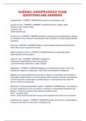 CLPNA Jurisprudence Exam questions and answers