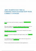 ABYC Marine Electrical Certification Exam Review with Correct Answers-Guaranteed Success