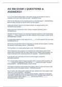 AS 356 EXAM 1 QUESTIONS & ANSWERS&excl;&excl;