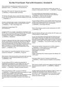 Scribe Final Exam Test with Answers &vert; Graded A