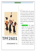 TPF2601 ASSIGNMENT 51 2025 (PORTFOLIO)