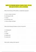 AHIT Exterior Home Inspection Exam Questions and Answers-Guaranteed Satisfaction