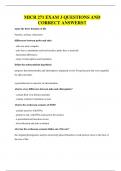 MICR 271 EXAM 3 QUESTIONS AND CORRECT ANSWERS&excl;&excl;