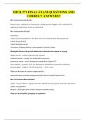 MICR 271 FINAL EXAM QUESTIONS AND CORRECT ANSWERS&excl;&excl;