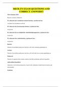 MICR 271 EXAM QUESTIONS AND CORRECT ANSWERS&excl;