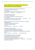 Early Childhood CDA Help CDA Exam Prep &ndash; Questions & Accurate Solutions 