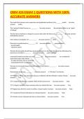 CRIM 435 EXAM 1 QUESTIONS WITH 100&percnt; ACCURATE ANSWERS