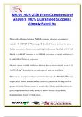  MH709 Exam 2025&sol;2026 &ndash; 100&plus; Verified Questions & A&plus; Answers &vert; Suicide Risk&comma; PTSD&comma; Personality Disorders&comma; OCD&comma; Bipolar