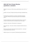 HIM 130 Test 3 Exam Review questions n answers 